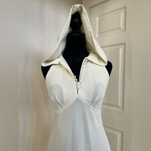 Vintage Hooded Romantic Cottage Core Dress